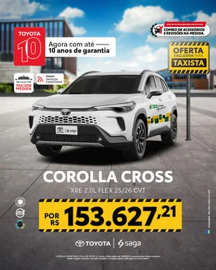 XRE 2026 - Corolla Cross XRE Flex 2.0 – Modelo 2025/2026 com Ofertas Especiais! XRE 2026 - Corolla Cross XRE Flex 2.0 – Modelo 2025/2026 com Ofertas Especiais!